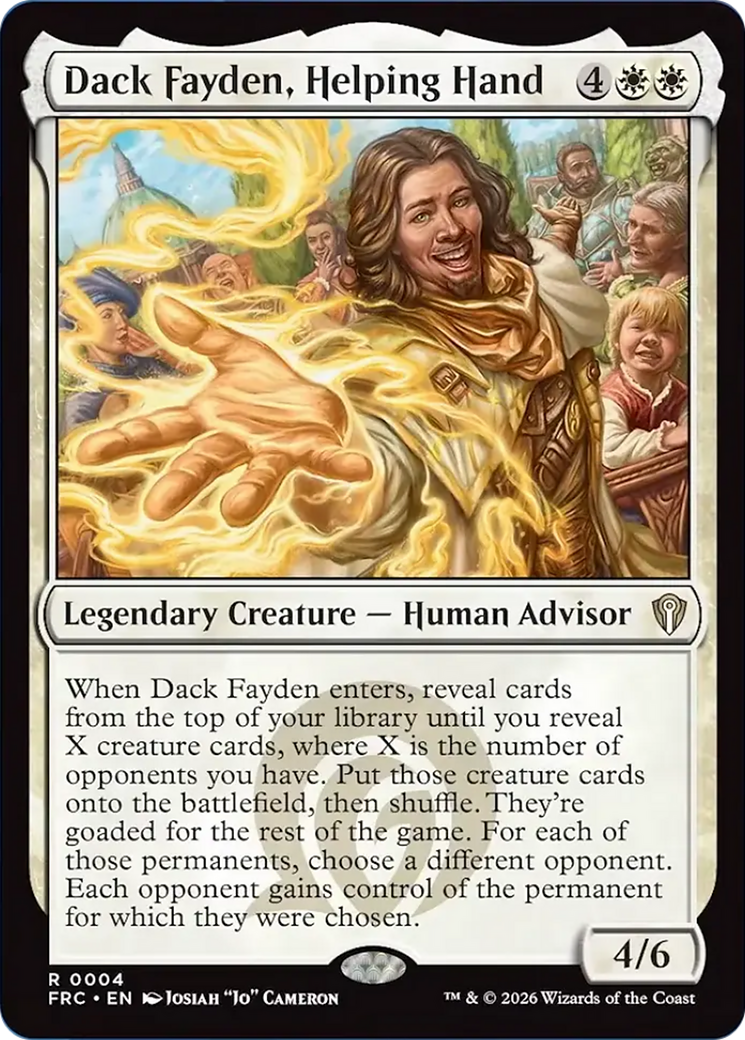 Dack Fayden, Helping Hand [Reality Fracture Commander] | Rock City Comics