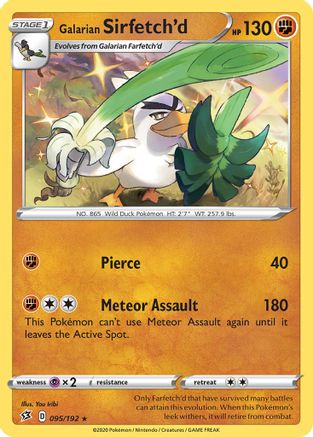 Galarian Sirfetch'd (095/192) (Theme Deck Exclusive) [Sword & Shield: Rebel Clash] | Rock City Comics