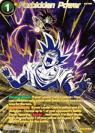 Forbidden Power (SPR) (BT15-119) [Saiyan Showdown] | Rock City Comics