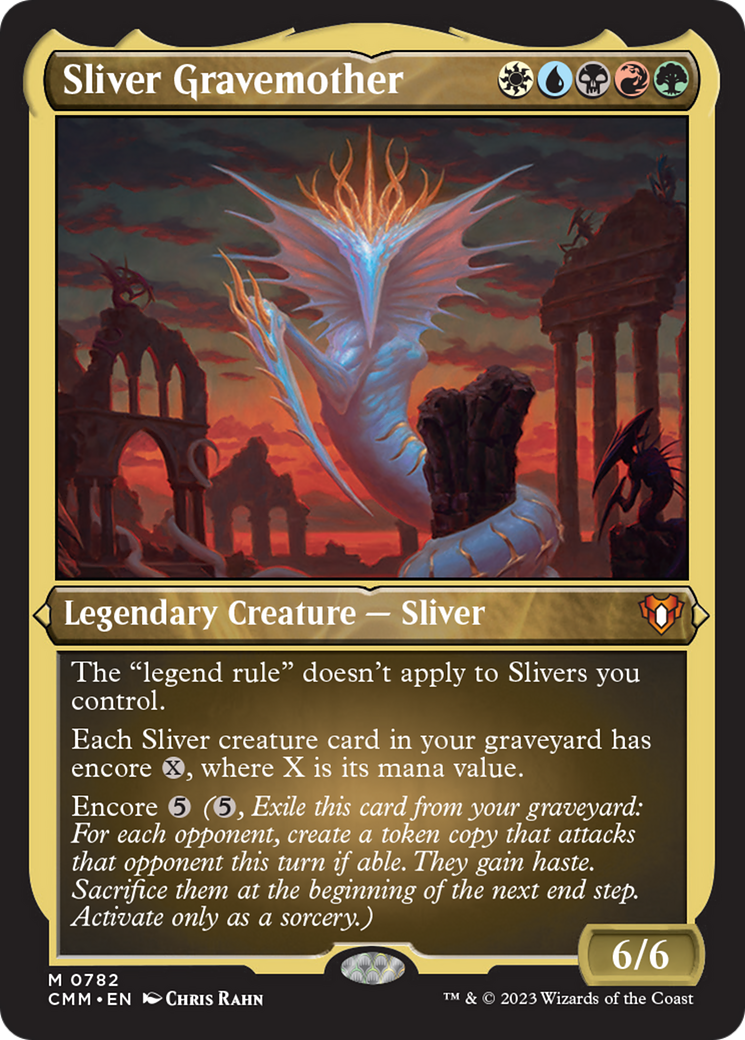 Sliver Gravemother (Display Commander) (Foil Etched) [Commander Masters] | Rock City Comics