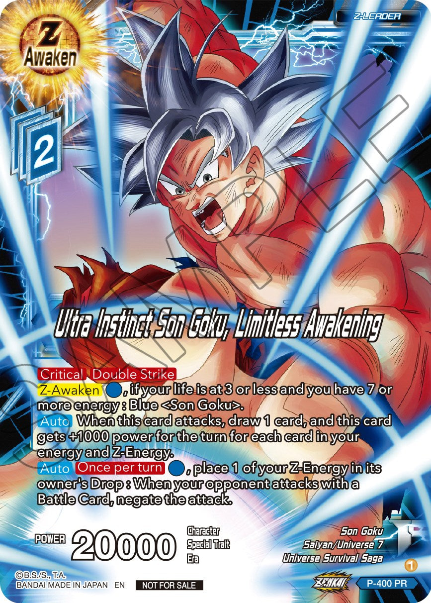 Ultra Instinct Son Goku, Limitless Awakening (P-400) [Promotion Cards] | Rock City Comics