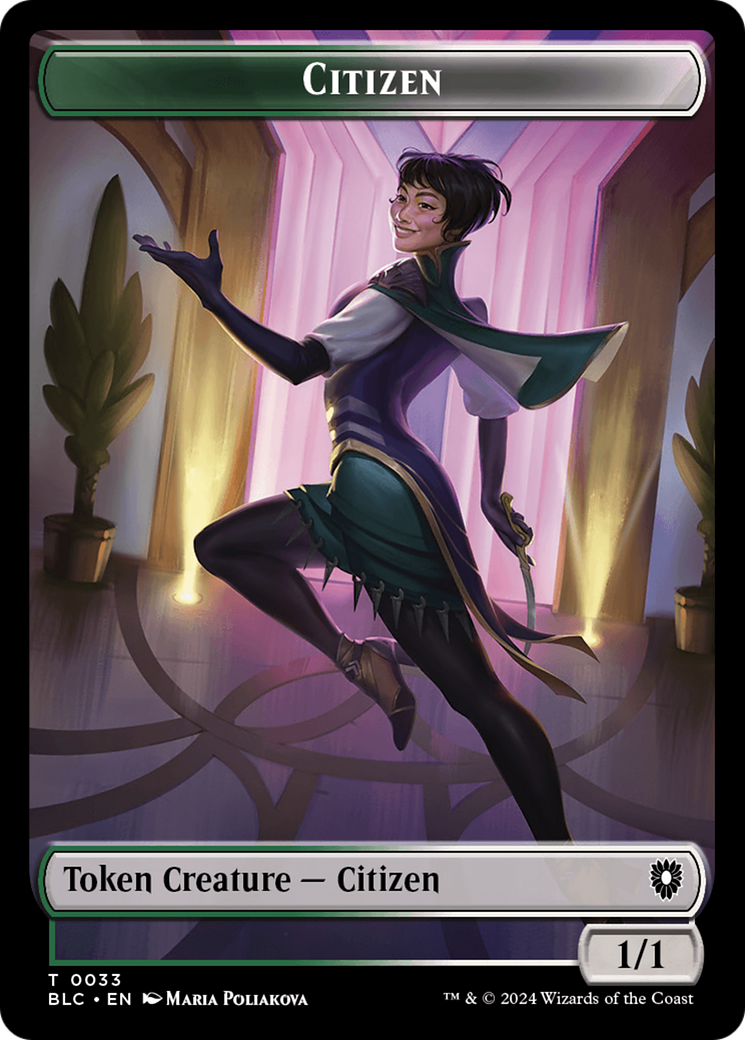 Soldier // Citizen Double-Sided Token [Bloomburrow Commander Tokens] | Rock City Comics