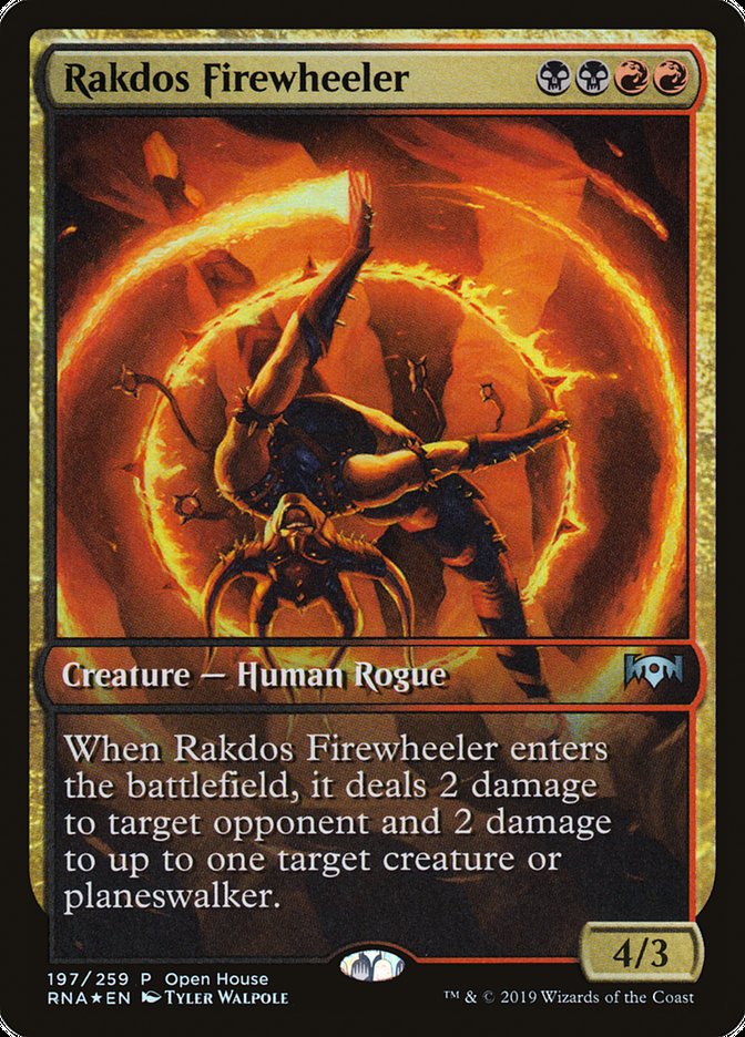 Rakdos Firewheeler (Open House) (Extended Art) [Ravnica Allegiance Promos] | Rock City Comics