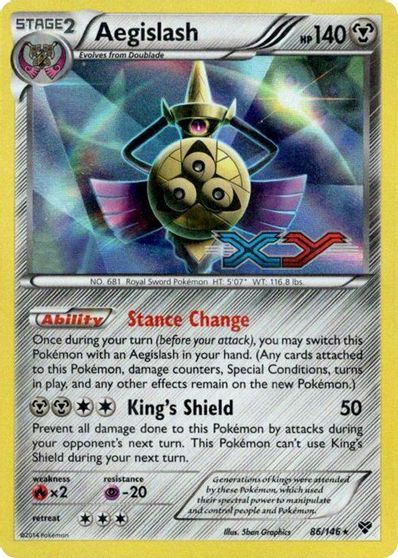 Aegislash (86/146) (Prerelease Promo) [XY: Black Star Promos] | Rock City Comics