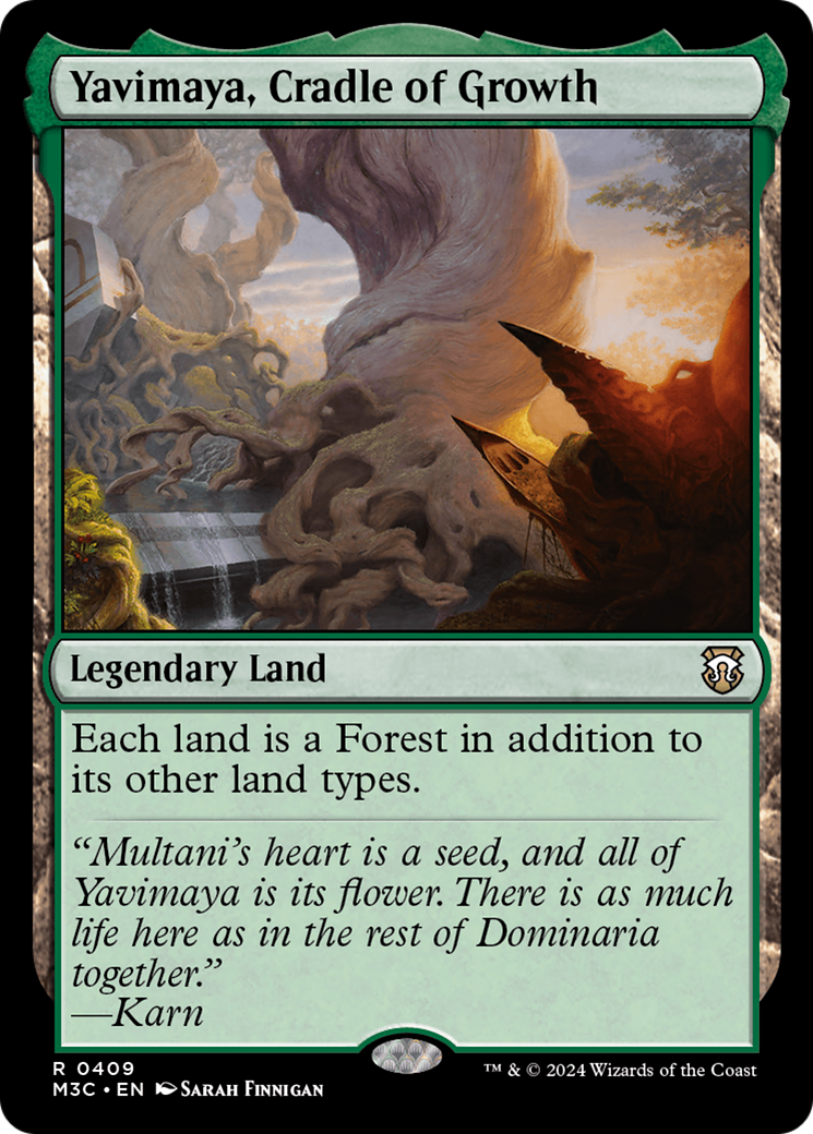 Yavimaya, Cradle of Growth (Ripple Foil) [Modern Horizons 3 Commander] | Rock City Comics