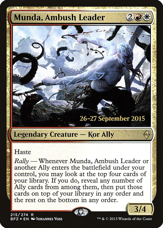 Munda, Ambush Leader [Battle for Zendikar Prerelease Promos] | Rock City Comics