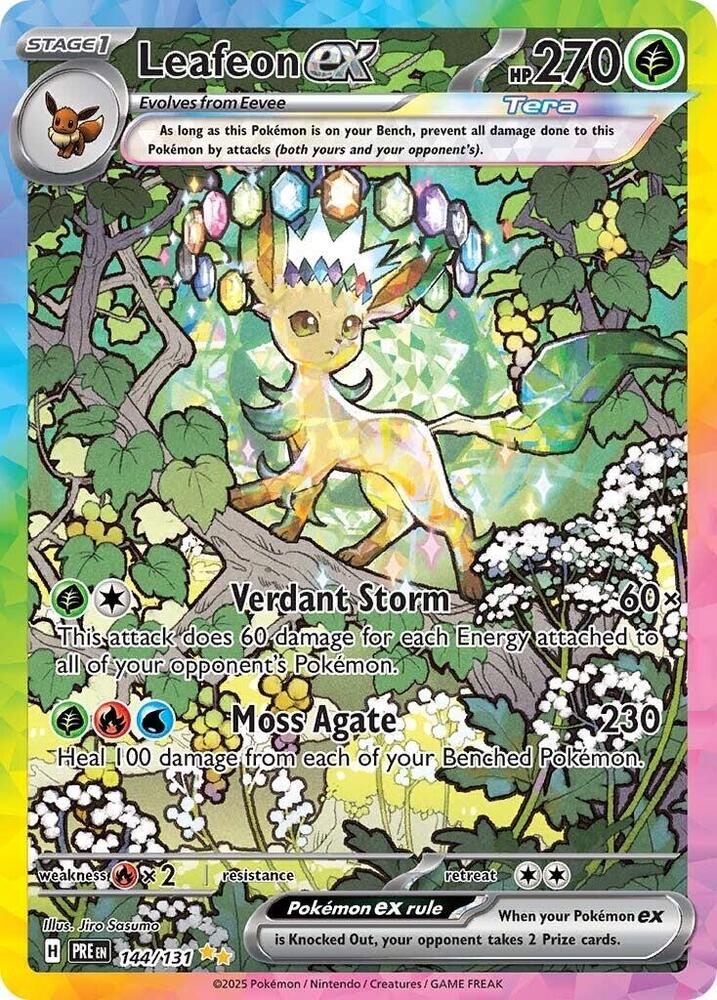 Leafeon ex (144/131) [Scarlet & Violet: Prismatic Evolutions] | Rock City Comics