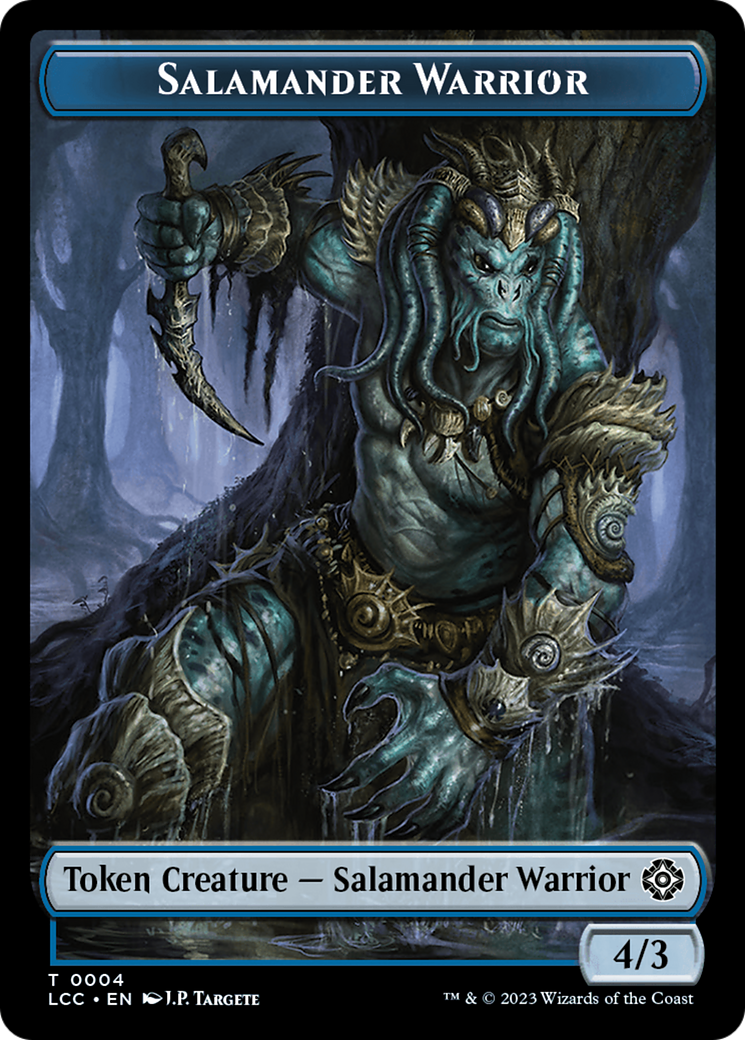 Salamander Warrior // Treasure Double-Sided Token [The Lost Caverns of Ixalan Commander Tokens] | Rock City Comics