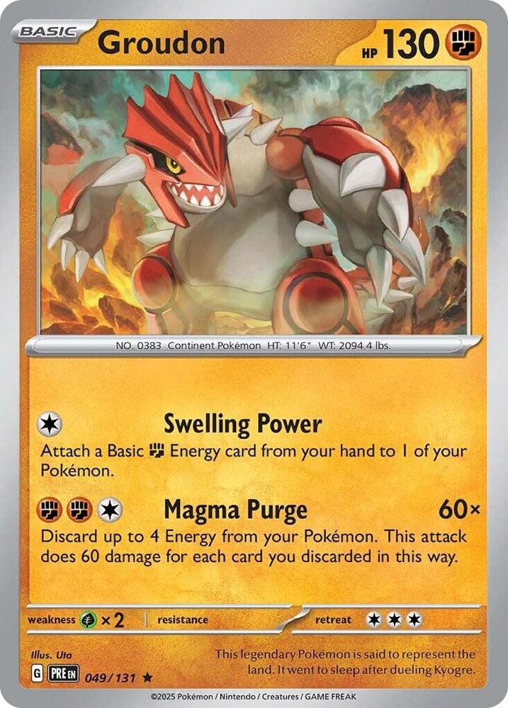 Groudon (049/131) [Scarlet & Violet: Prismatic Evolutions] | Rock City Comics