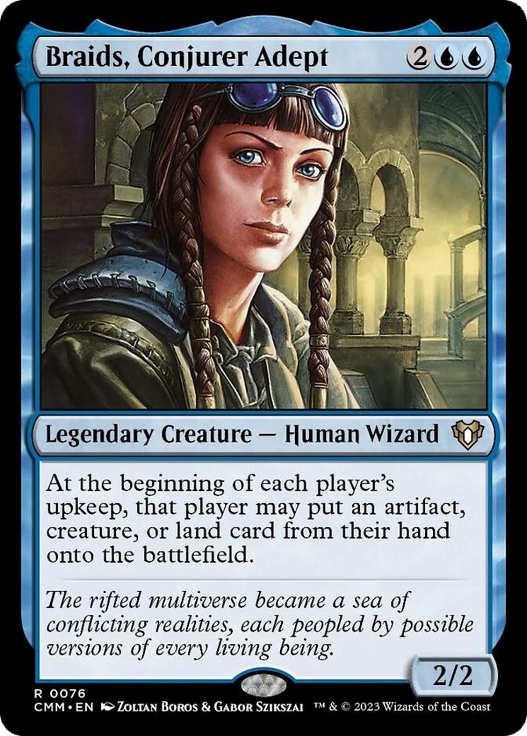 Braids, Conjurer Adept [Commander Masters] | Rock City Comics