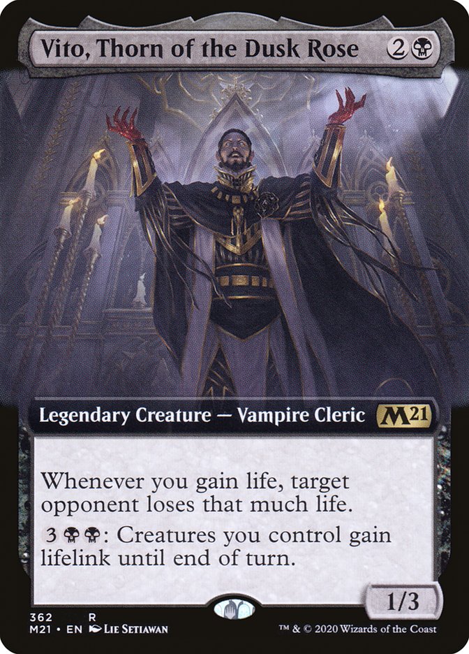 Vito, Thorn of the Dusk Rose (Extended Art) [Core Set 2021] | Rock City Comics