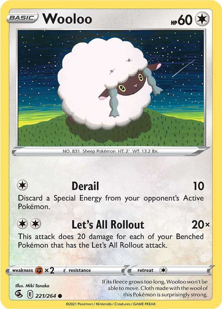 Wooloo (221/264) [Sword & Shield: Fusion Strike] | Rock City Comics