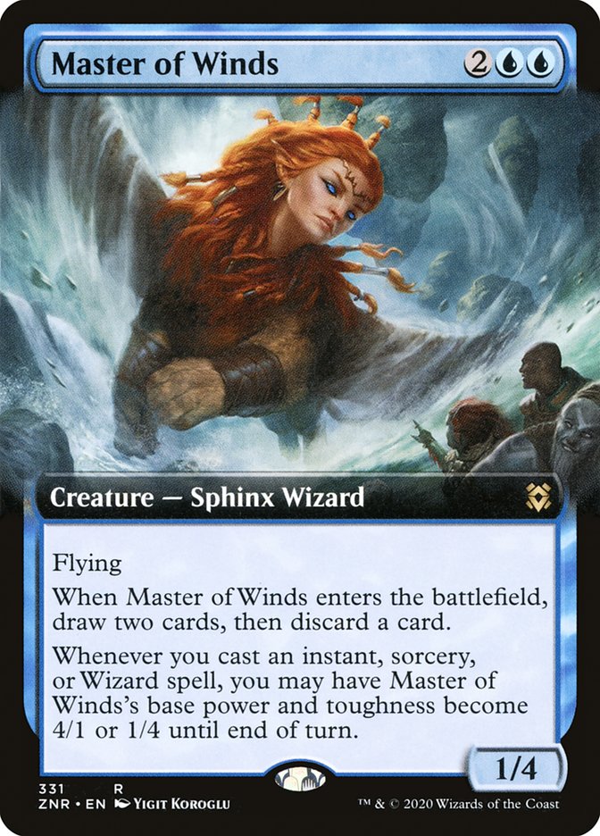 Master of Winds (Extended Art) [Zendikar Rising] | Rock City Comics
