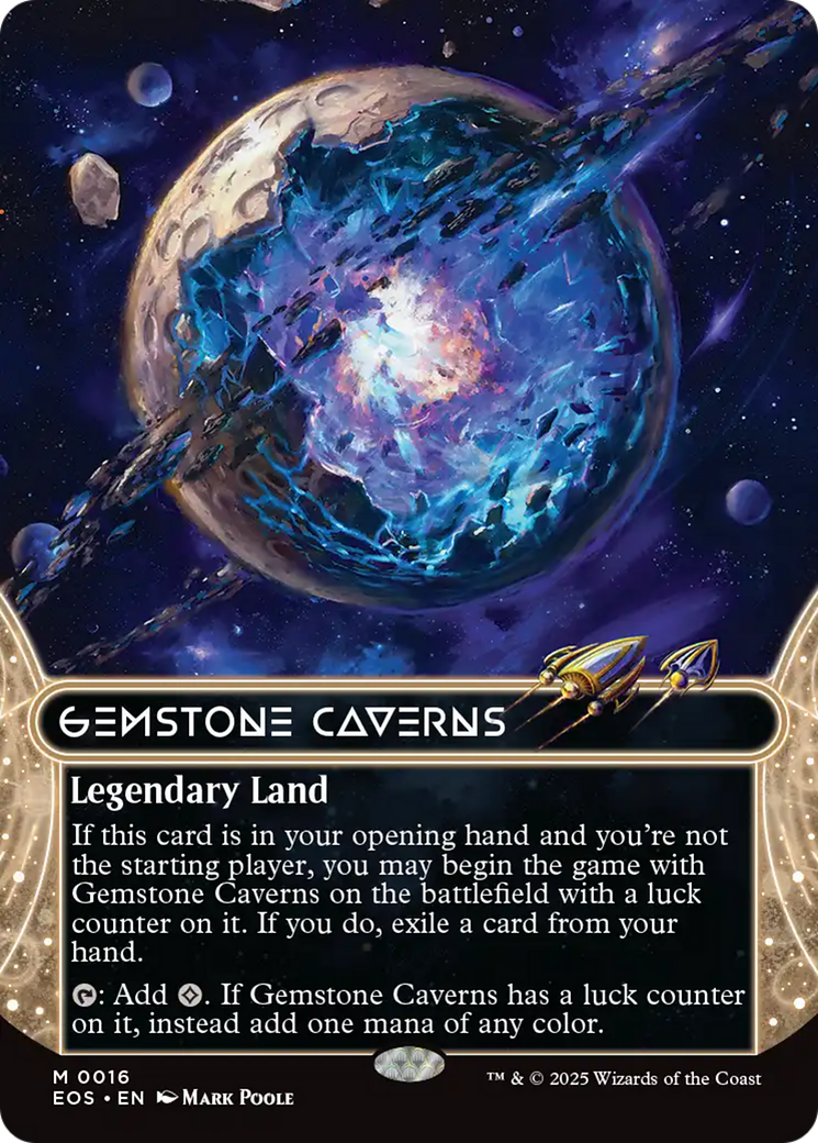 Gemstone Caverns (0016) (Borderless) [Edge of Eternities: Stellar Sights] | Rock City Comics