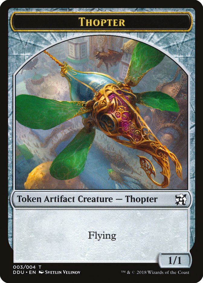 Thopter Token (003/004) [Duel Decks: Elves vs. Inventors Tokens] | Rock City Comics