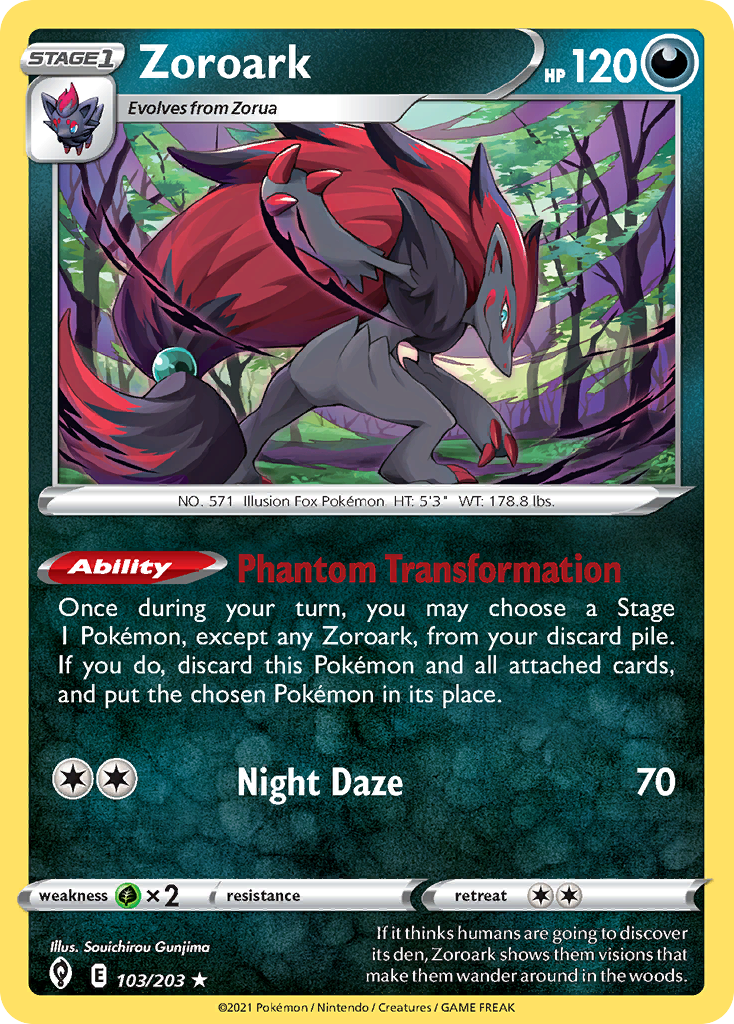 Zoroark (103/203) (Theme Deck Exclusive) [Sword & Shield: Evolving Skies] | Rock City Comics