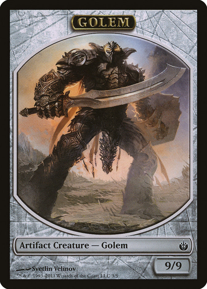 Golem Token [Mirrodin Besieged Tokens] | Rock City Comics