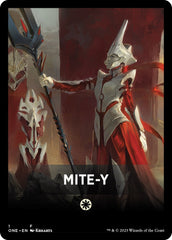 Mite-Y Theme Card [Phyrexia: All Will Be One Tokens] | Rock City Comics