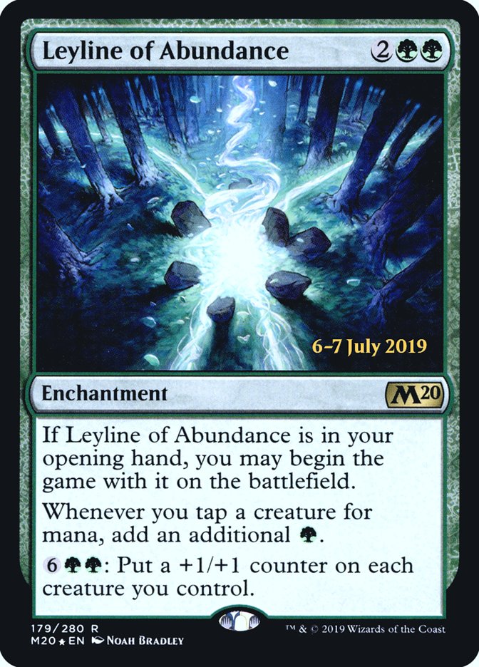 Leyline of Abundance [Core Set 2020 Prerelease Promos] | Rock City Comics