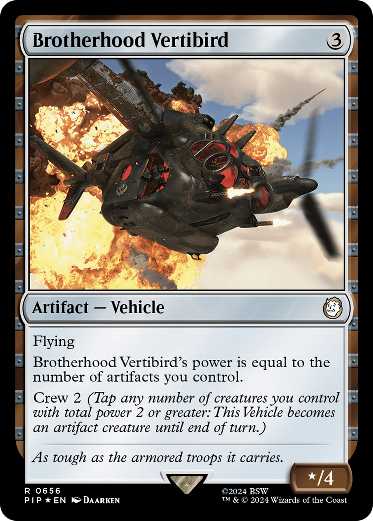 Brotherhood Vertibird (Surge Foil) [Fallout] | Rock City Comics