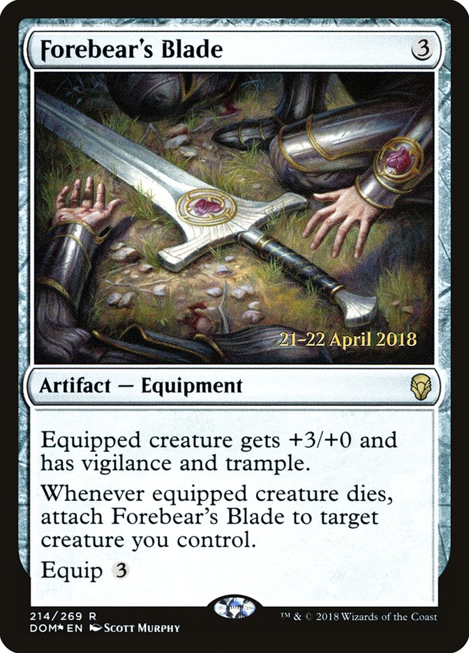 Forebear's Blade [Dominaria Prerelease Promos] | Rock City Comics