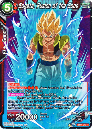 Gogeta, Fusion of the Gods (BT11-013) [Vermilion Bloodline 2nd Edition] | Rock City Comics