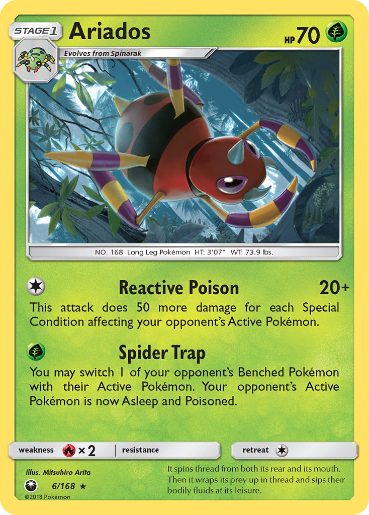 Ariados (6/168) [Sun & Moon: Celestial Storm] | Rock City Comics