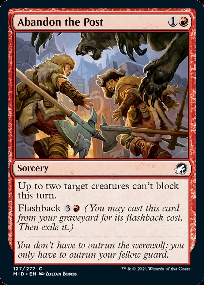 Abandon the Post [Innistrad: Midnight Hunt] | Rock City Comics