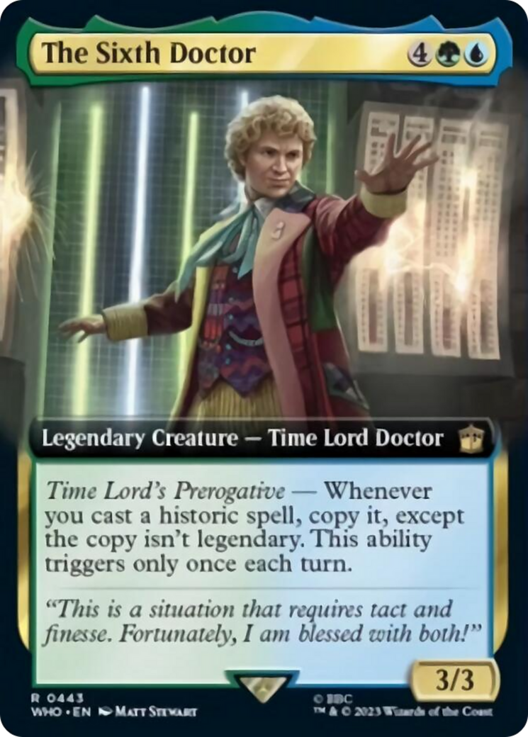 The Sixth Doctor (Extended Art) [Doctor Who] | Rock City Comics