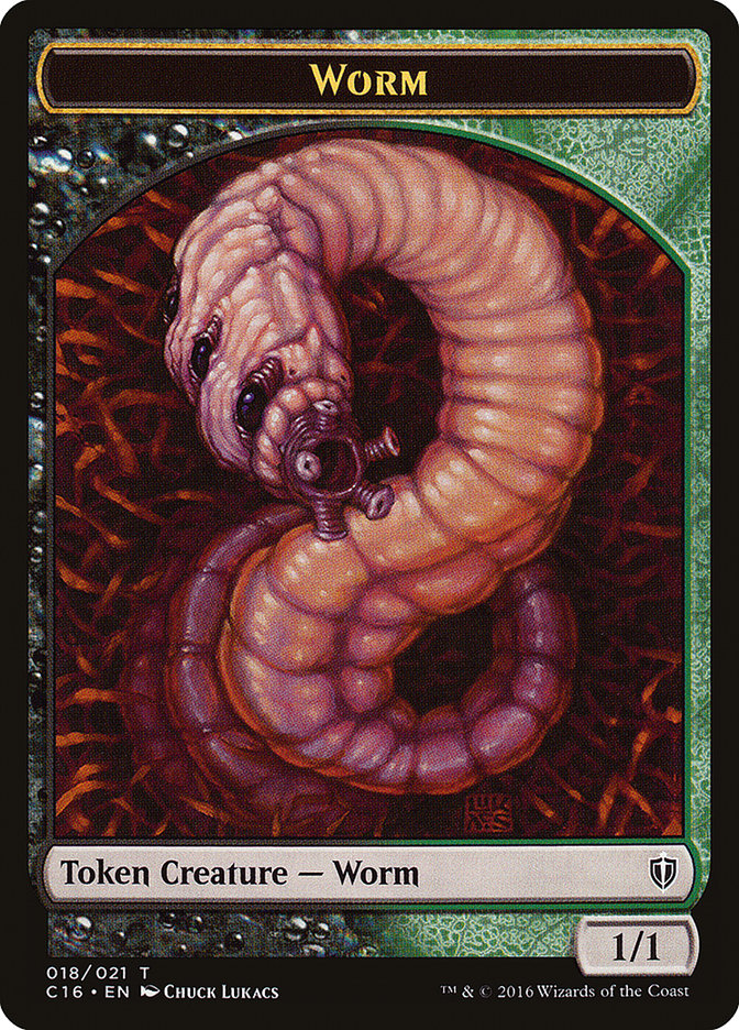 Worm Token [Commander 2016 Tokens] | Rock City Comics