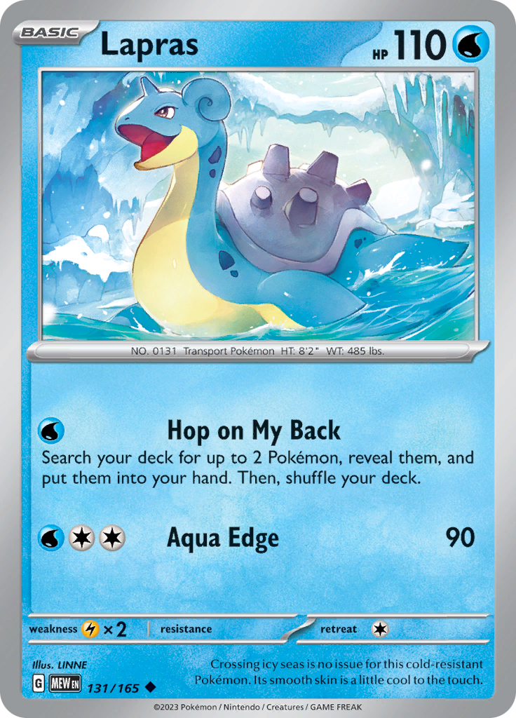 Lapras (131/165) [Scarlet & Violet: 151] | Rock City Comics