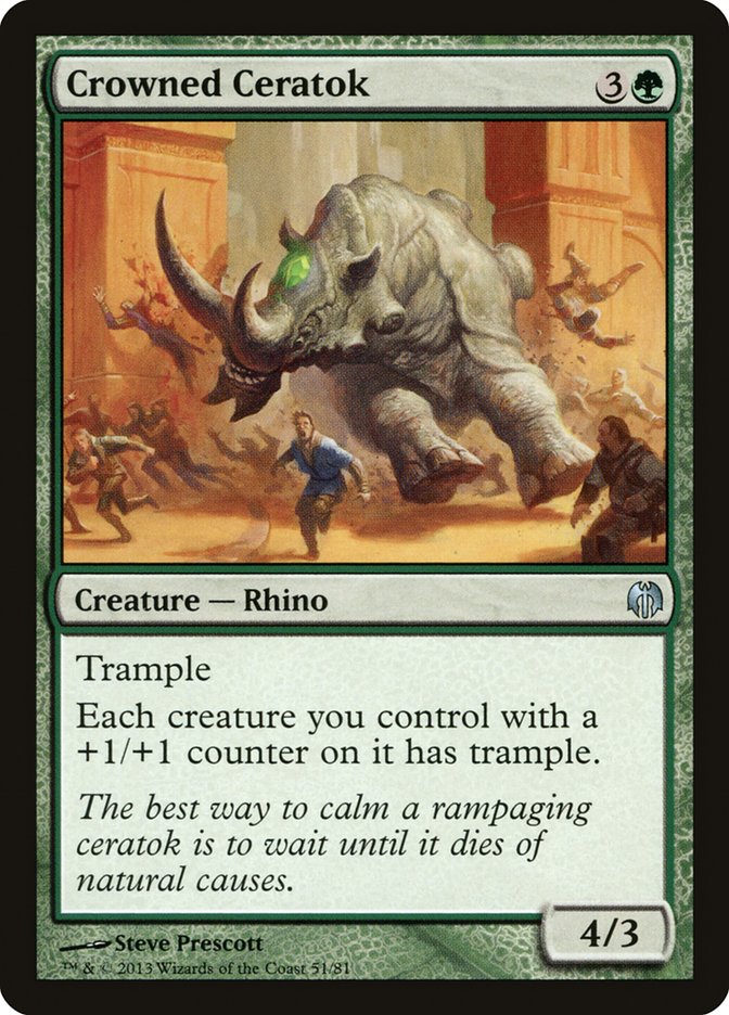 Crowned Ceratok [Duel Decks: Heroes vs. Monsters] | Rock City Comics