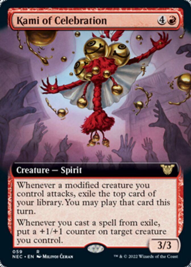 Kami of Celebration (Extended Art) [Kamigawa: Neon Dynasty Commander] | Rock City Comics