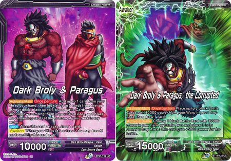 Dark Broly & Paragus // Dark Broly & Paragus, the Corrupted (BT11-122) [Vermilion Bloodline 2nd Edition] | Rock City Comics