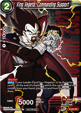 King Vegeta, Commanding Support (Gold Stamped) (P-355) [Tournament Promotion Cards] | Rock City Comics