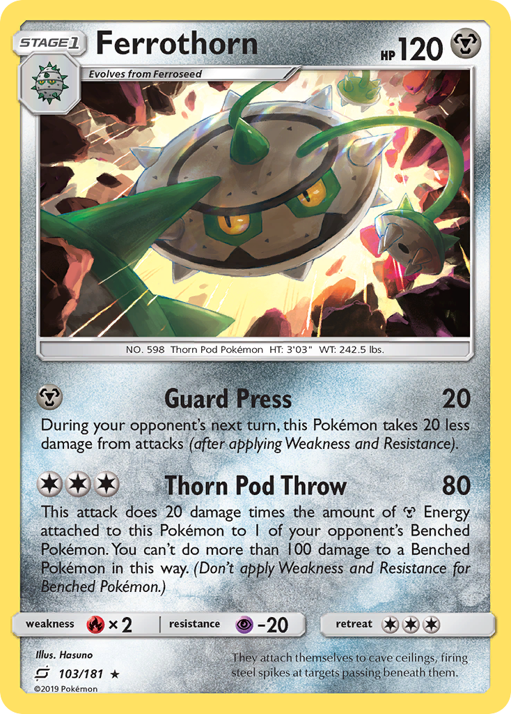 Ferrothorn (103/181) [Sun & Moon: Team Up] | Rock City Comics