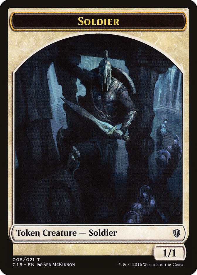Soldier // Squid Double-Sided Token [Commander 2016 Tokens] | Rock City Comics