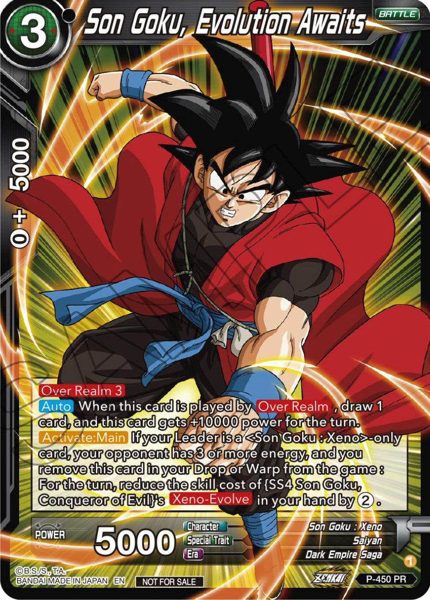 Son Goku, Evolution Awaits (P-450) [Tournament Promotion Cards] | Rock City Comics