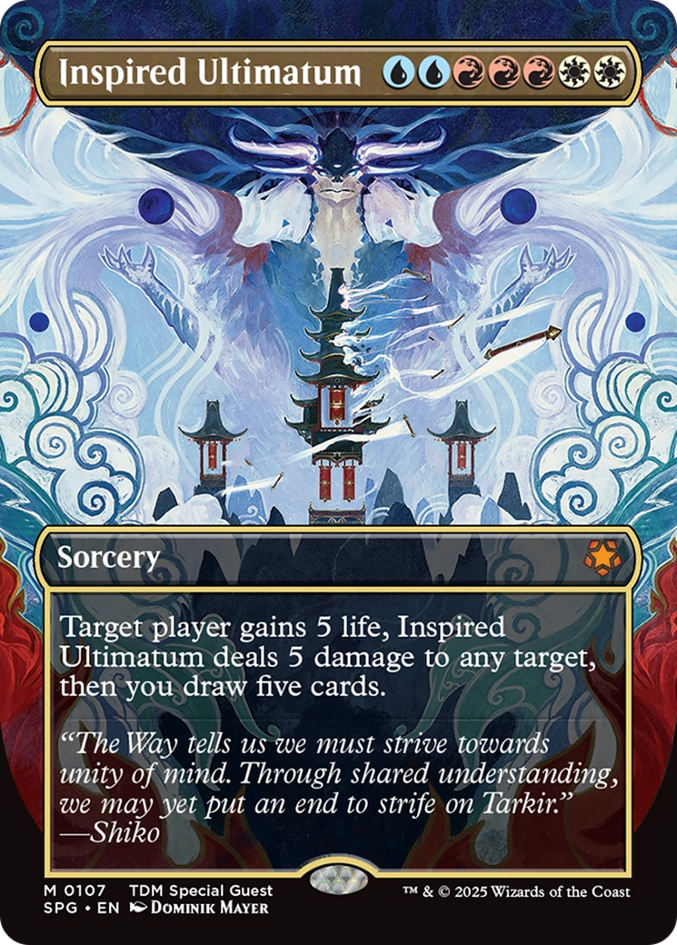 Inspired Ultimatum (Borderless) [Tarkir: Dragonstorm Special Guests] | Rock City Comics