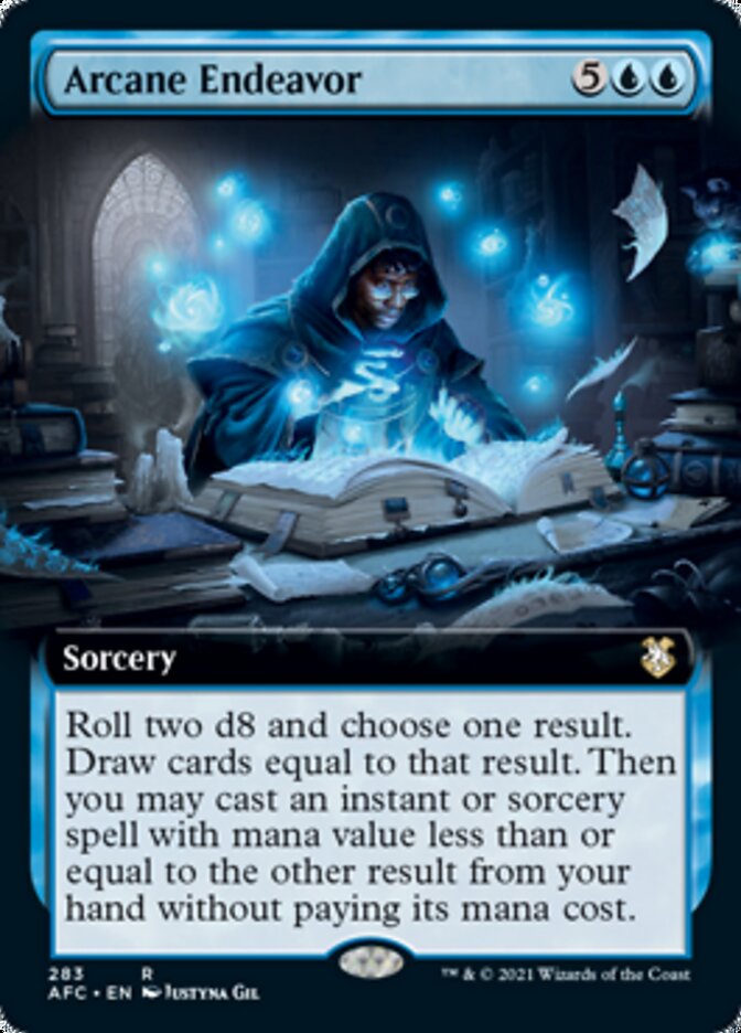 Arcane Endeavor (Extended Art) [Dungeons & Dragons: Adventures in the Forgotten Realms Commander] | Rock City Comics