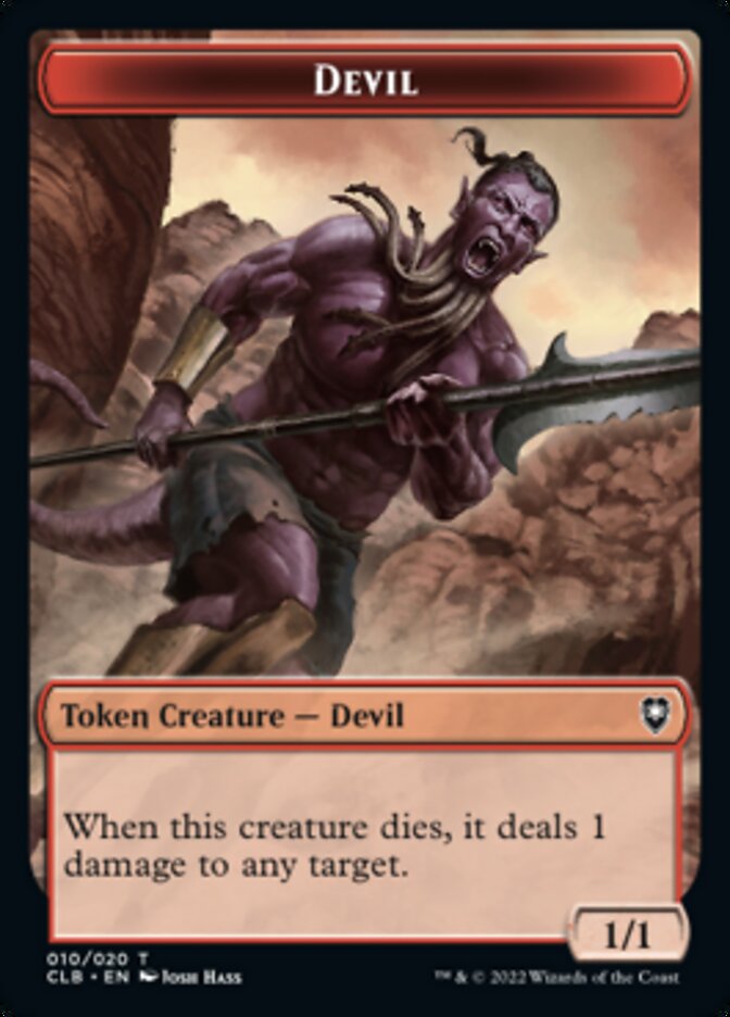 Devil Token [Commander Legends: Battle for Baldur's Gate Tokens] | Rock City Comics
