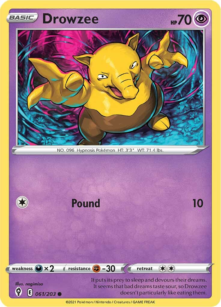 Drowzee (061/203) [Sword & Shield: Evolving Skies] | Rock City Comics