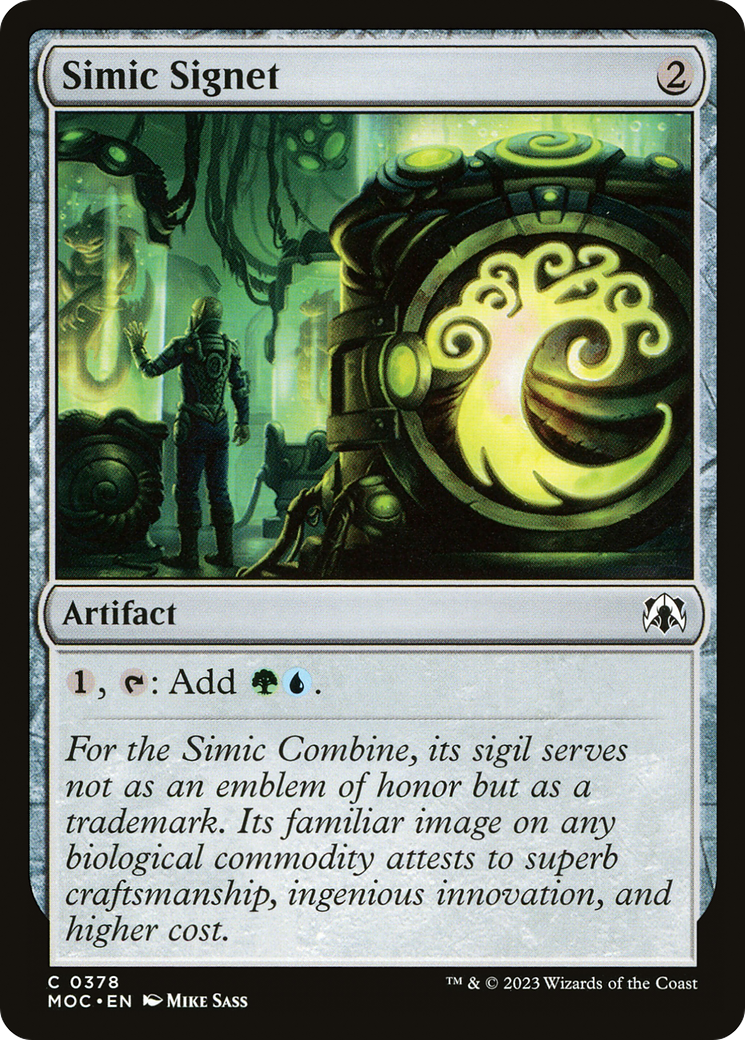 Simic Signet [March of the Machine Commander] | Rock City Comics