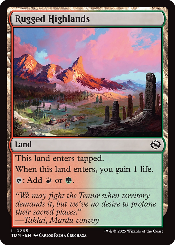 Rugged Highlands [Tarkir: Dragonstorm] | Rock City Comics