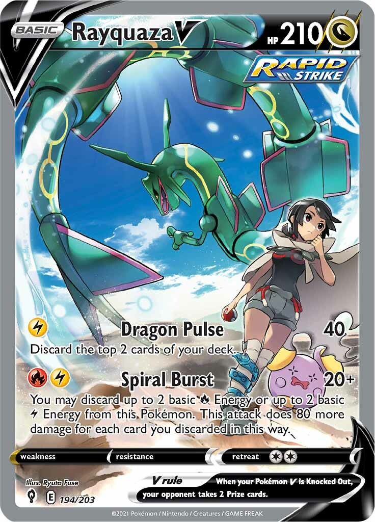 Rayquaza V (194/203) [Sword & Shield: Evolving Skies] | Rock City Comics