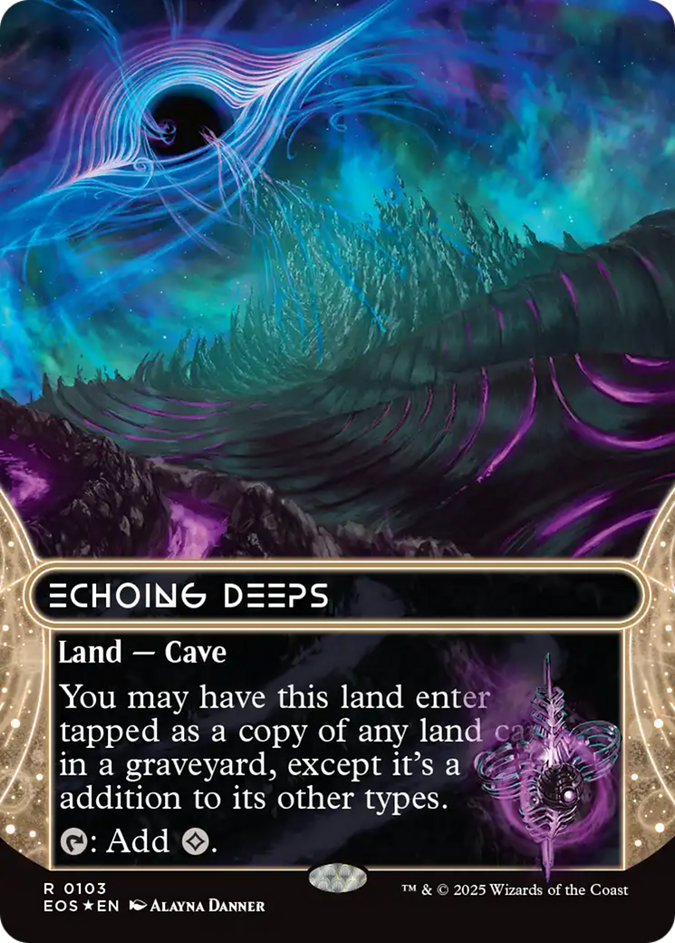 Echoing Deeps (0103) (Borderless) (Galaxy Foil) [Edge of Eternities: Stellar Sights] | Rock City Comics