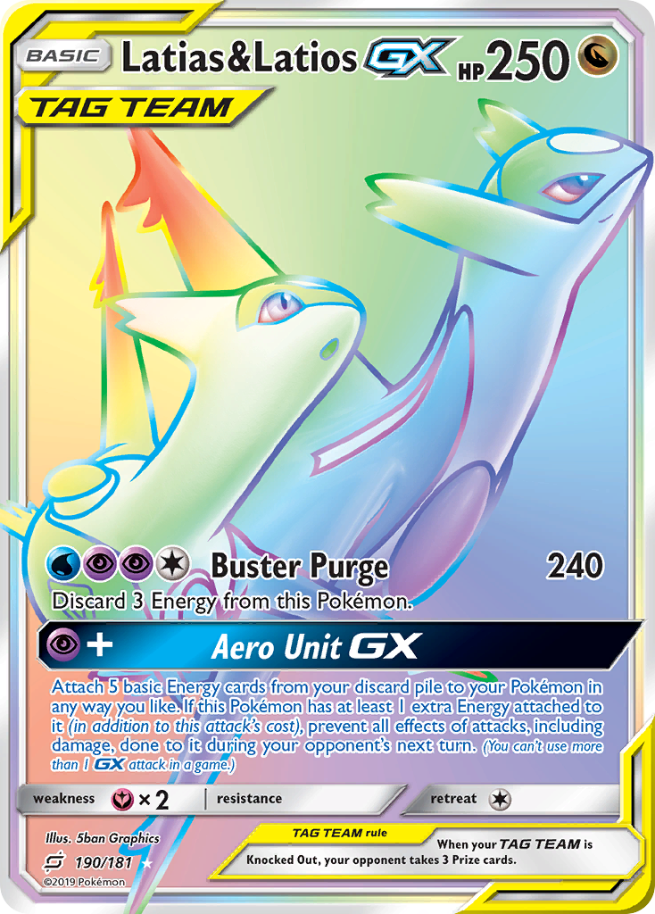Latias & Latios GX (190/181) [Sun & Moon: Team Up] | Rock City Comics