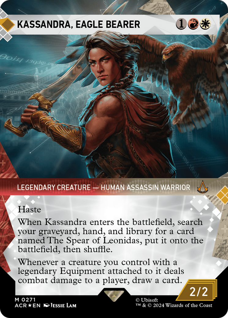 Kassandra, Eagle Bearer (Showcase) (Textured Foil) [Assassin's Creed] | Rock City Comics