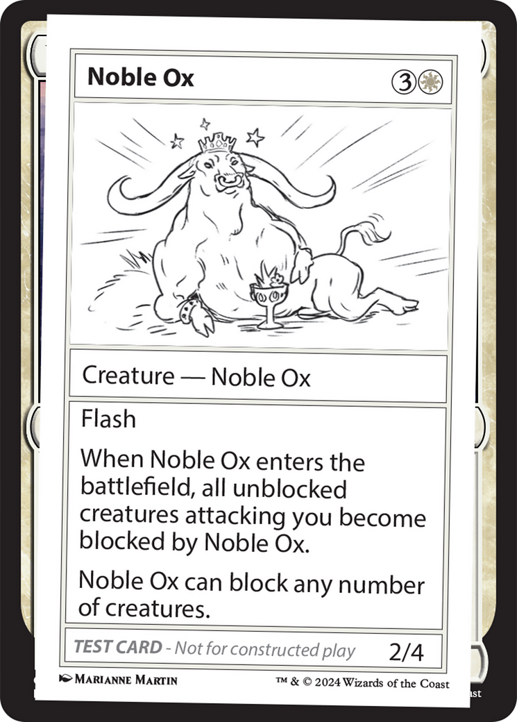 Noble Ox [Mystery Booster 2 Playtest Cards] | Rock City Comics