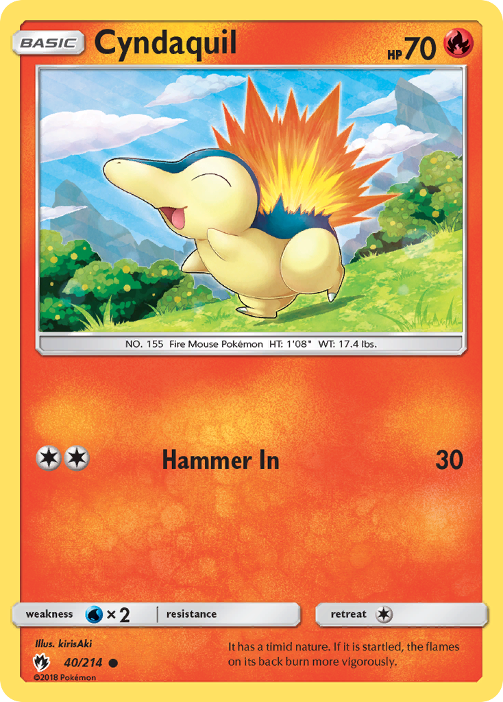 Cyndaquil (40/214) [Sun & Moon: Lost Thunder] | Rock City Comics